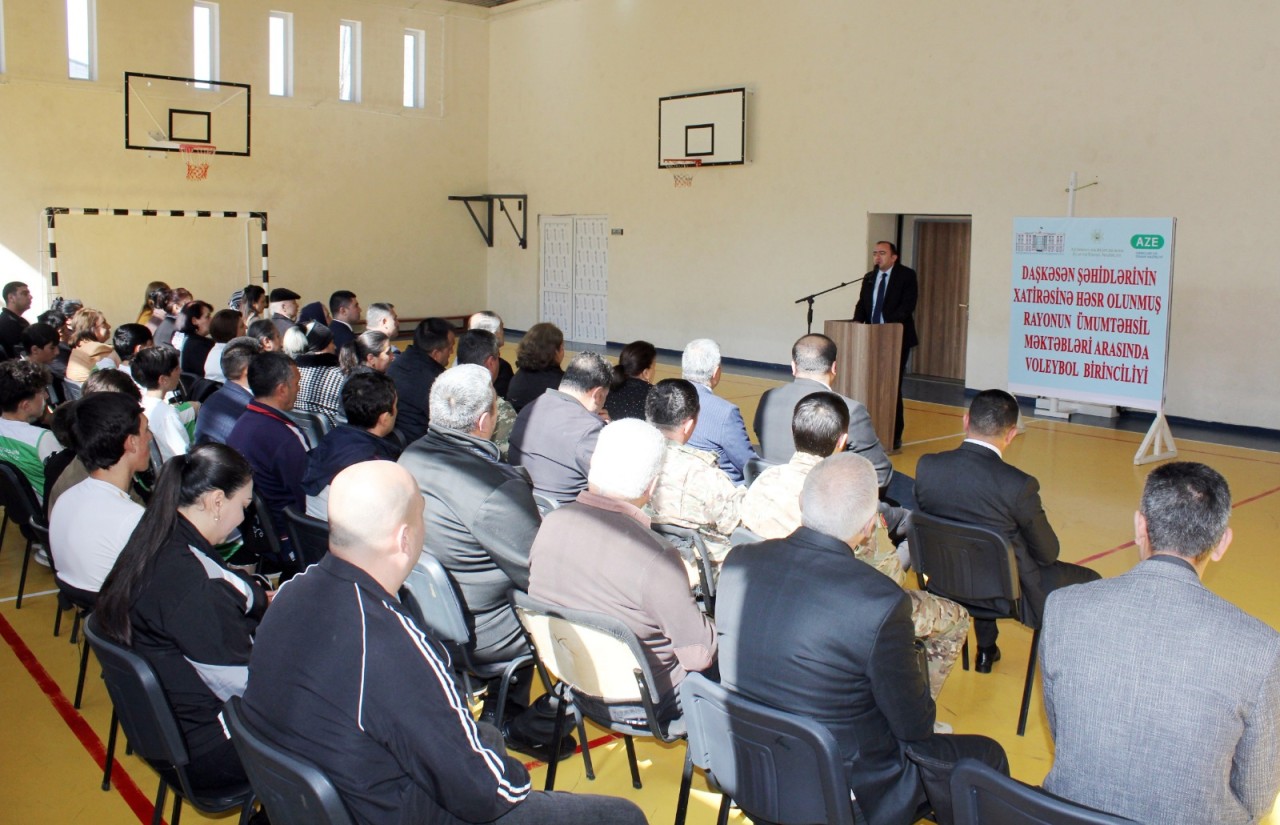 Daşkəsən şəhidlərinin xatirəsinə həsr olunan voleybol birinciliyi keçirildi - FOTOLAR